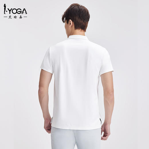 IYOGA短袖POLO衫休闲翻领运动跑步男女同款上衣MT017 商品图5