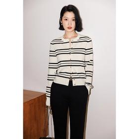 10.27R晚上-【Steve Sandro小香风条纹开衫】