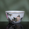 粉彩描金牡丹花卉纹卧足杯 商品缩略图1
