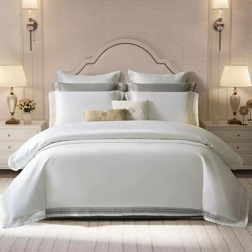 康尔馨四件套高级感纯棉镂空蕾丝砖花100支GIZA94埃及棉床上用品 商品图1