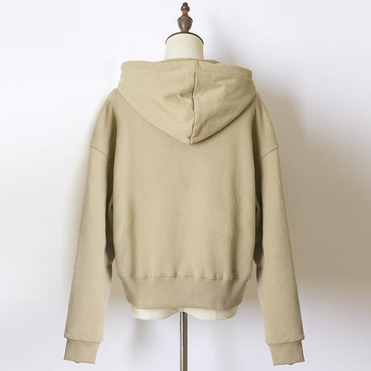 抓绒加厚定制长绒棉连帽卫衣2023秋冬新款女装上衣 商品图4