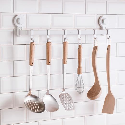 茶花    挂钩  卡乐强力免打孔吸壁收纳挂杆 255011 商品图4