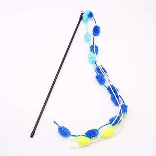 棉花糖逗猫棒带铃铛 杆长50cm 耐咬自嗨猫玩具 商品图6
