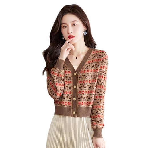 CC J983针织开衫宽松外穿气质毛衣外套 商品图4