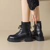 ZHR马丁靴女2023秋季新款英伦风烟筒靴厚底率性风潮酷马丁靴 商品缩略图3