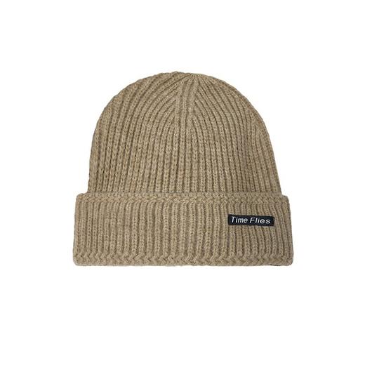 「6色可选」大头围针织帽 女秋冬个性套头冷帽潮日系贴布字母保暖毛线帽男配饰 商品图4