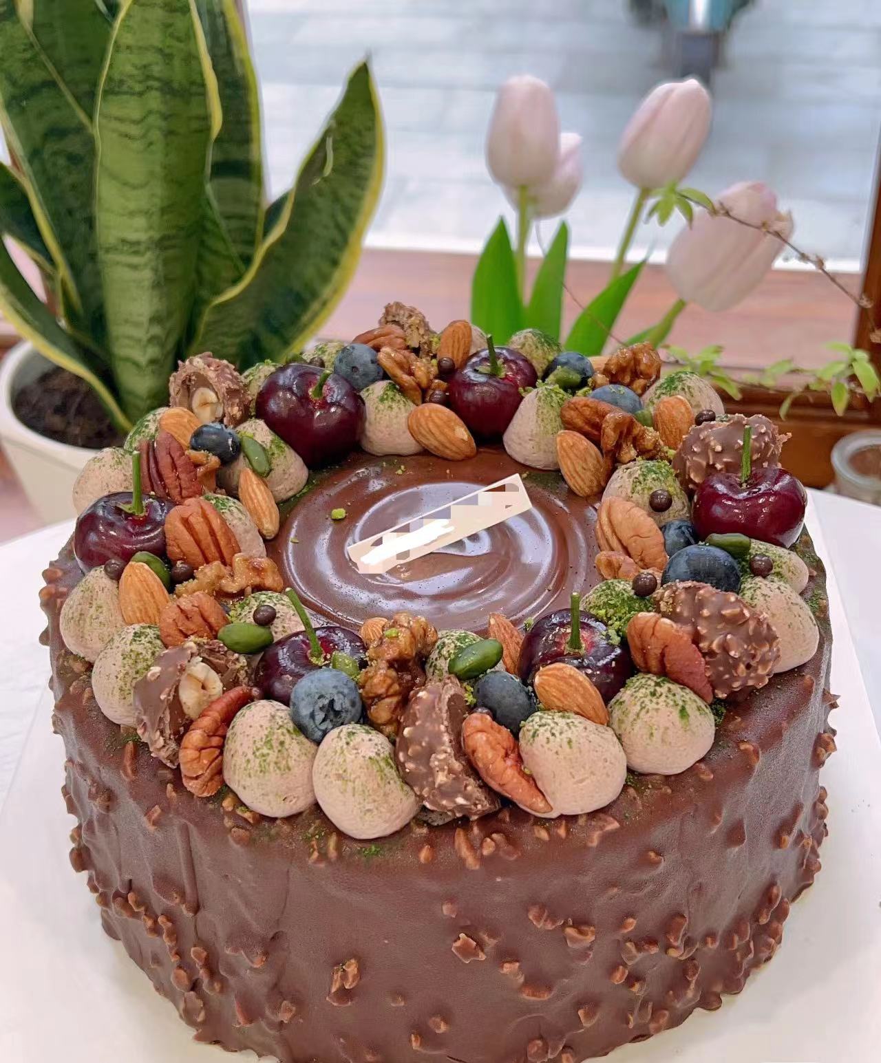 黑巢-梦龙巧克力脆皮蛋糕生日蛋糕