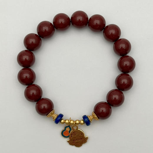 朱砂紫金砂挂坠手串 商品图2