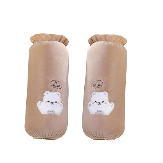 「9.9元包邮！数色可选」秋冬新款袖套女学生可爱绣花套袖长款办公女士袖头卡通毛绒护袖配饰 商品图4