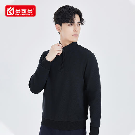 高端卫衣定制工作服印logo半拉链立领外套企业文化团队秋冬工衣男 商品图1