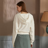 欧芮儿2018秋装新款宽松图案印花长袖连帽白色卫衣女 商品缩略图1