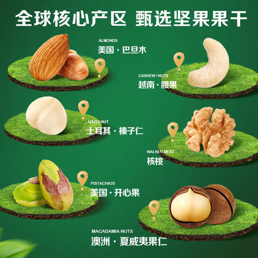 [小滋心选]【活动价￥268】优选【百草味】本味甄果系列-全坚果每日坚果750g *2盒 商品图3