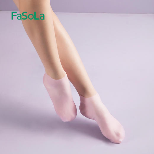 FaSoLa凝胶脚膜足膜袜套去角质去死皮老茧硅胶袜子防脚后跟干裂保湿脚套 商品图5