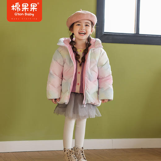棉果果冬季新品女童短款可爱羽绒服M422102923604 商品图0