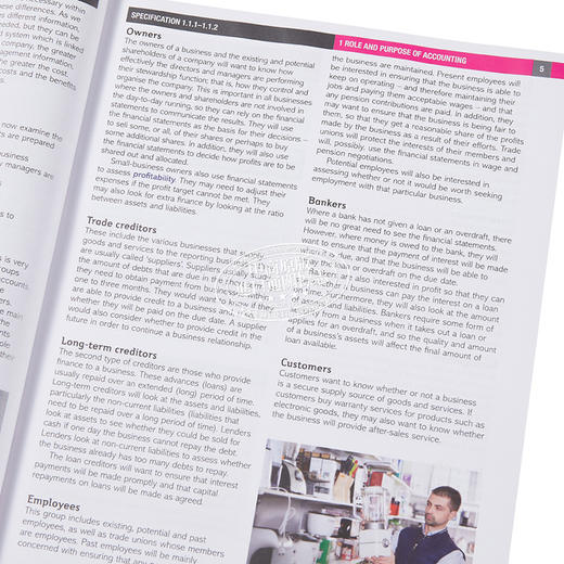 【中商原版】Pearson Edexcel International AS/A Level Accounting Student Book 1 英文原版 爱德思国际AS / A级别会计学生用书 商品图4