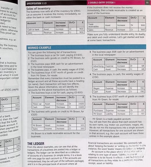 【中商原版】Pearson Edexcel International AS/A Level Accounting Student Book 1 英文原版 爱德思国际AS / A级别会计学生用书 商品图8