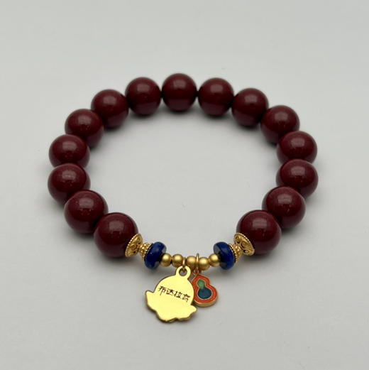 朱砂紫金砂挂坠手串 商品图4