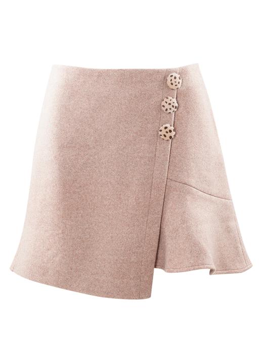 欧芮儿2020春装新高腰显瘦不规则半身裙女百搭短裙A字鱼尾包臀裙 商品图3