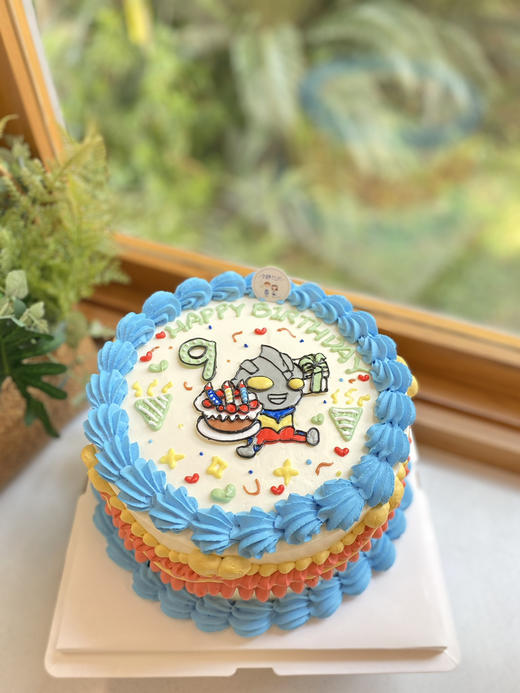 手绘奥特曼奶油蛋糕 下单前请仔细阅读商品详情 商品图0