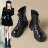 ZHR马丁靴女2023秋季新款英伦风烟筒靴厚底率性风潮酷马丁靴 商品缩略图0