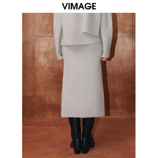 VIMAGE纬漫纪冬季新款时尚修身显瘦洋气半身裙V2001624 商品图5