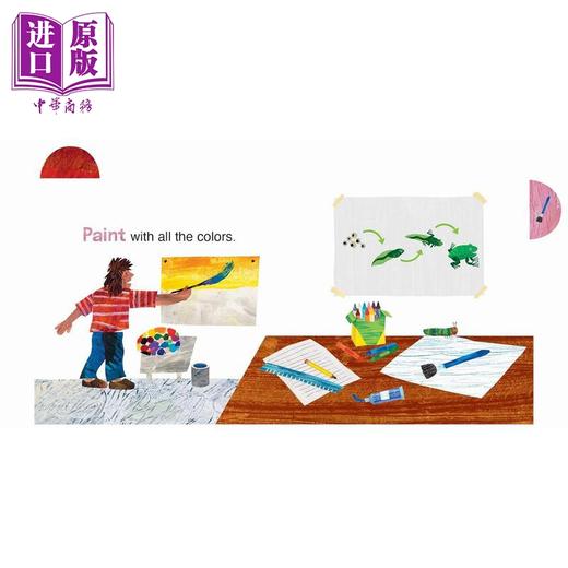 【中商原版】异形书 毛毛虫的开学季 Day At School 英文原版 儿童纸板书 认知识物图画书 亲子读物 进口童书 带标签的纸板书 商品图2