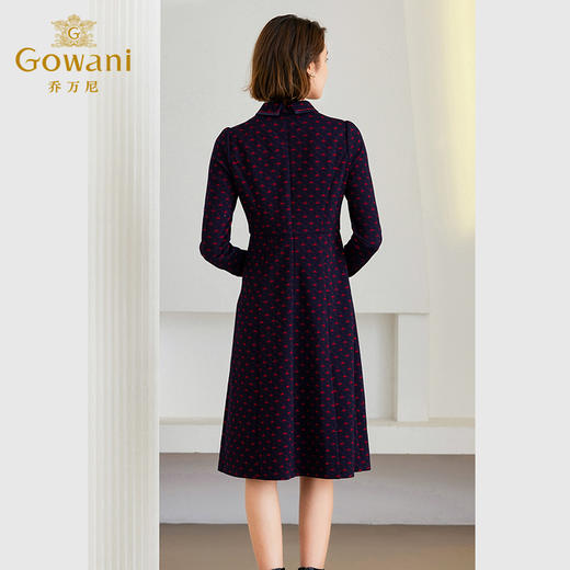 乔万尼秋冬连衣裙新款针织长袖收腰裙ET4E875 商品图3