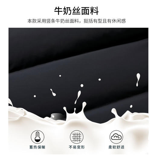 圣得西男装牛奶丝面料连帽加厚羽绒服2362942760 商品图1