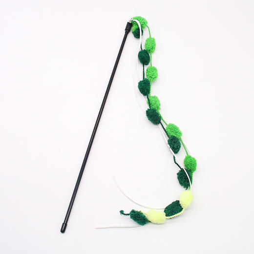 棉花糖逗猫棒带铃铛 杆长50cm 耐咬自嗨猫玩具 商品图5