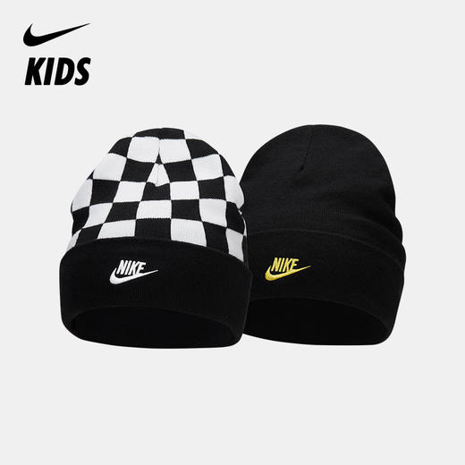 Nike Peak 大童双面佩戴笑脸图案针织帽 FB6493 商品图0