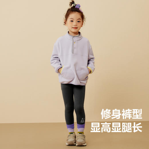 迷你巴拉女童打底裤冬季宝宝弹力修身柔软甜美保暖裤子潮 商品图2