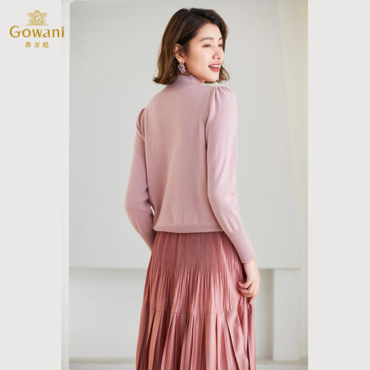 乔万尼针织衫上衣女100%绵羊毛半高领套头衫ET4M963 商品图4