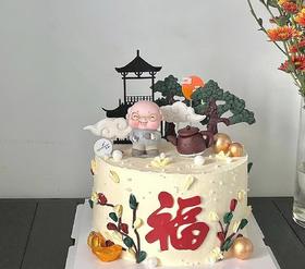 黑巢-和蔼老爷爷生日蛋糕