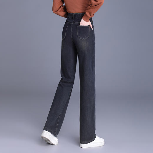 加绒时尚修身直筒裤，高腰修身时髦气质休闲裤MYX-BFZY-3537-L 商品图2