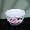 粉彩描金牡丹花卉纹卧足杯 商品缩略图4