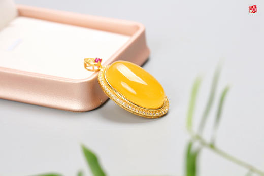 【星宇】蜜蜡吊坠，925银镶 商品图3