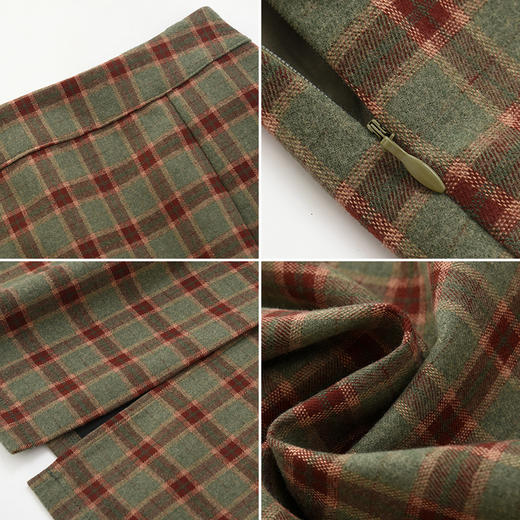 呢料格子半裙-3179Q3242517 商品图2