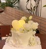 黑巢-鲜花洁白蝴蝶结生日蛋糕 商品缩略图0