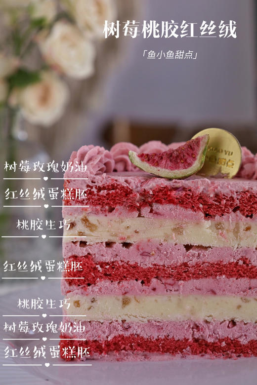积分商城四寸红丝绒树莓桃胶蛋糕（直径8cm、高8cm、适合1-3人） 商品图2