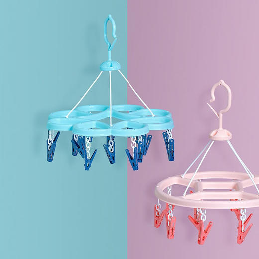 茶花   晾衣夹  方圆晒架14夹*2个装  07011T 商品图1