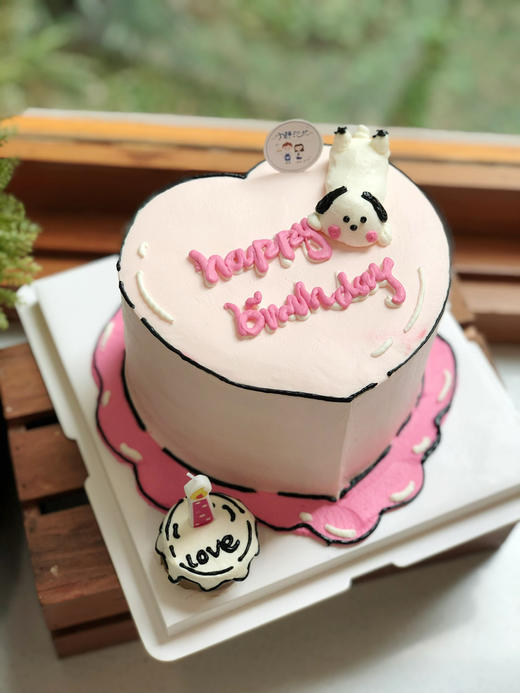 心型狗狗奶油蛋糕 下单前请仔细阅读商品详情 商品图0