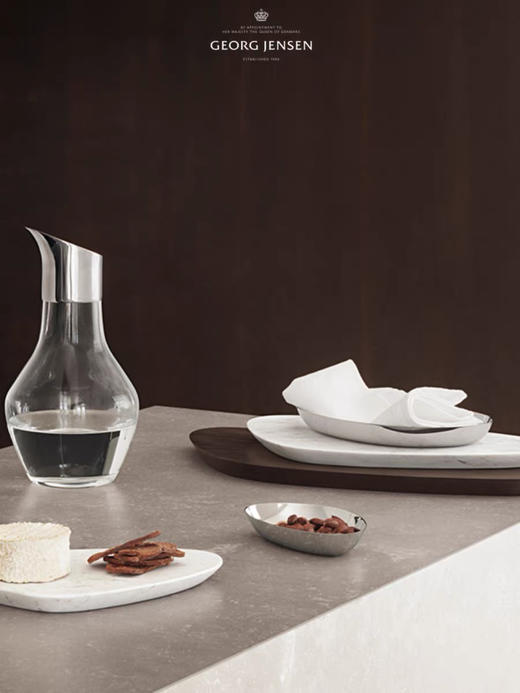 Georg Jensen乔治杰生北欧高级牛排餐盘橡木西餐盘大理石木质托盘 商品图2