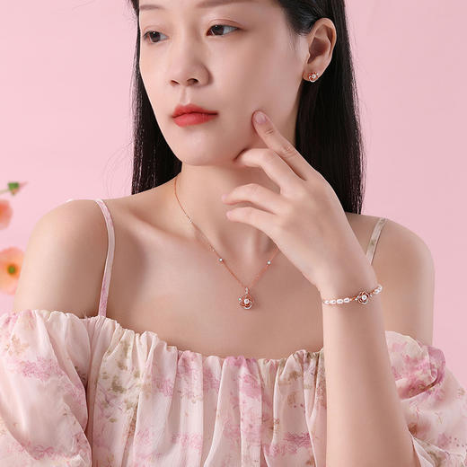 【山茶花】S925银花朵珍珠耳饰【JHY-E000630B】 商品图3