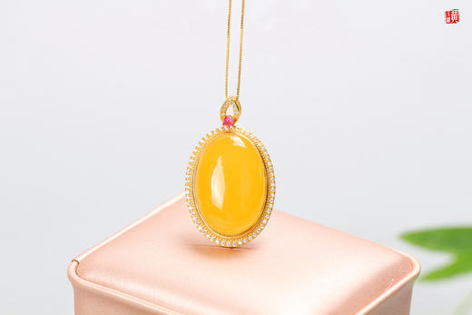 【星宇】蜜蜡吊坠，925银镶 商品图0