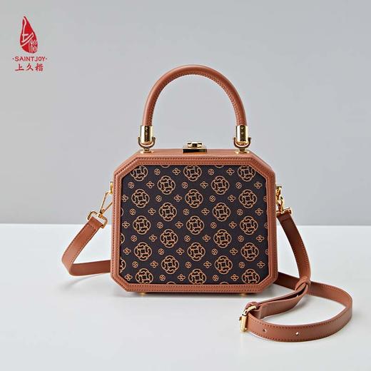 SAINTJOY/上久楷 宋锦女式拎包   上久福钱 BWS23A0201 商品图9