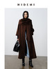 HIDEMI 澳洲美利奴羊毛双面呢分体大围巾式极简廓形长款大衣 商品缩略图7