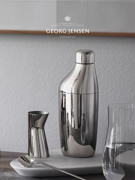 Georg Jensen乔治杰生不锈钢调酒器套装手摇雪克杯鸡尾酒调酒工具 商品图3