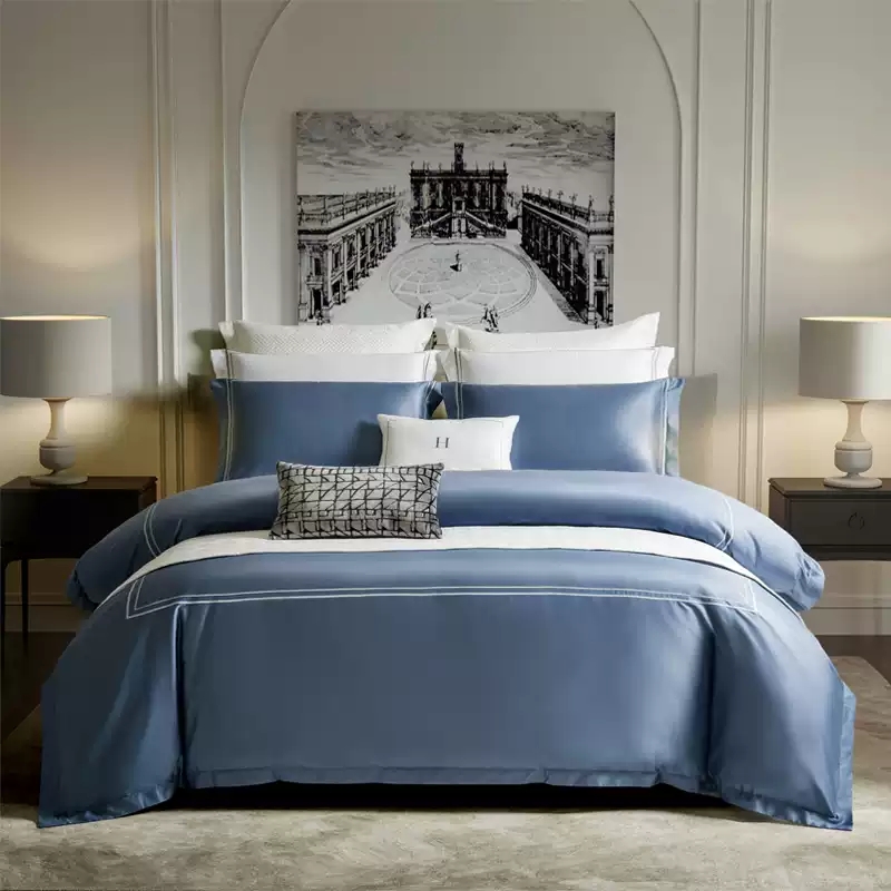 康尔馨2023新款全棉四件套100支GIZA94埃及棉纯棉轻奢床笠款床单