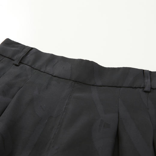 谜底阔腿裤女2022夏季新款通勤质感垂坠宽松直筒裤女222MK0740 商品图3