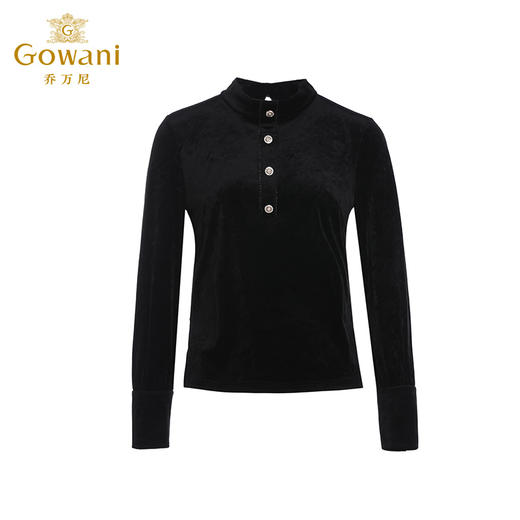 乔万尼冬季新款上衣三醋酸丝绒立领设计ET4C835 商品图4